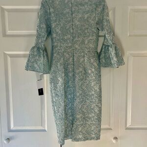 Betsy & Adam Blue Embroidered Dress